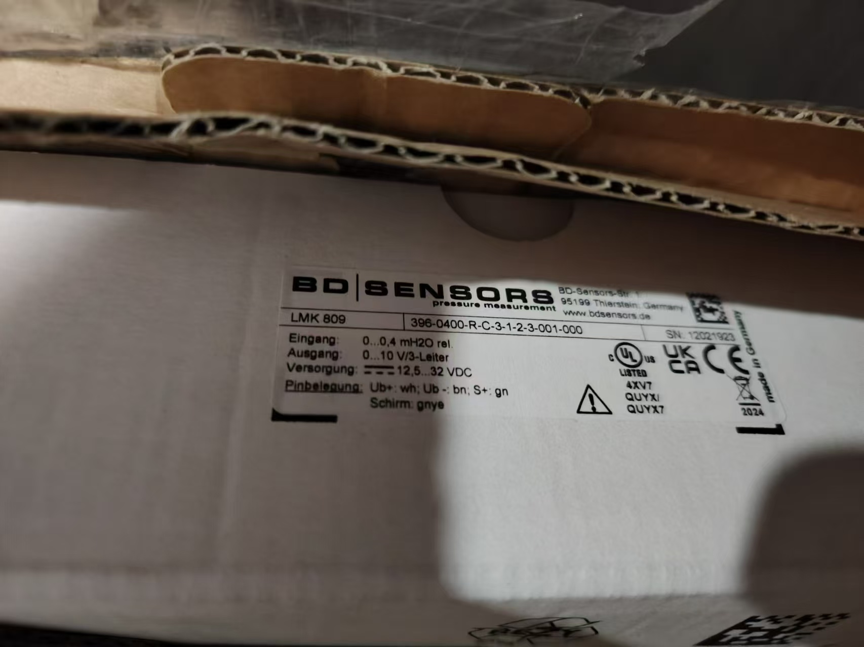 全新原装BD Sensors传感器LMK 809-396-0400-R-C-3-1-2-3-001-000